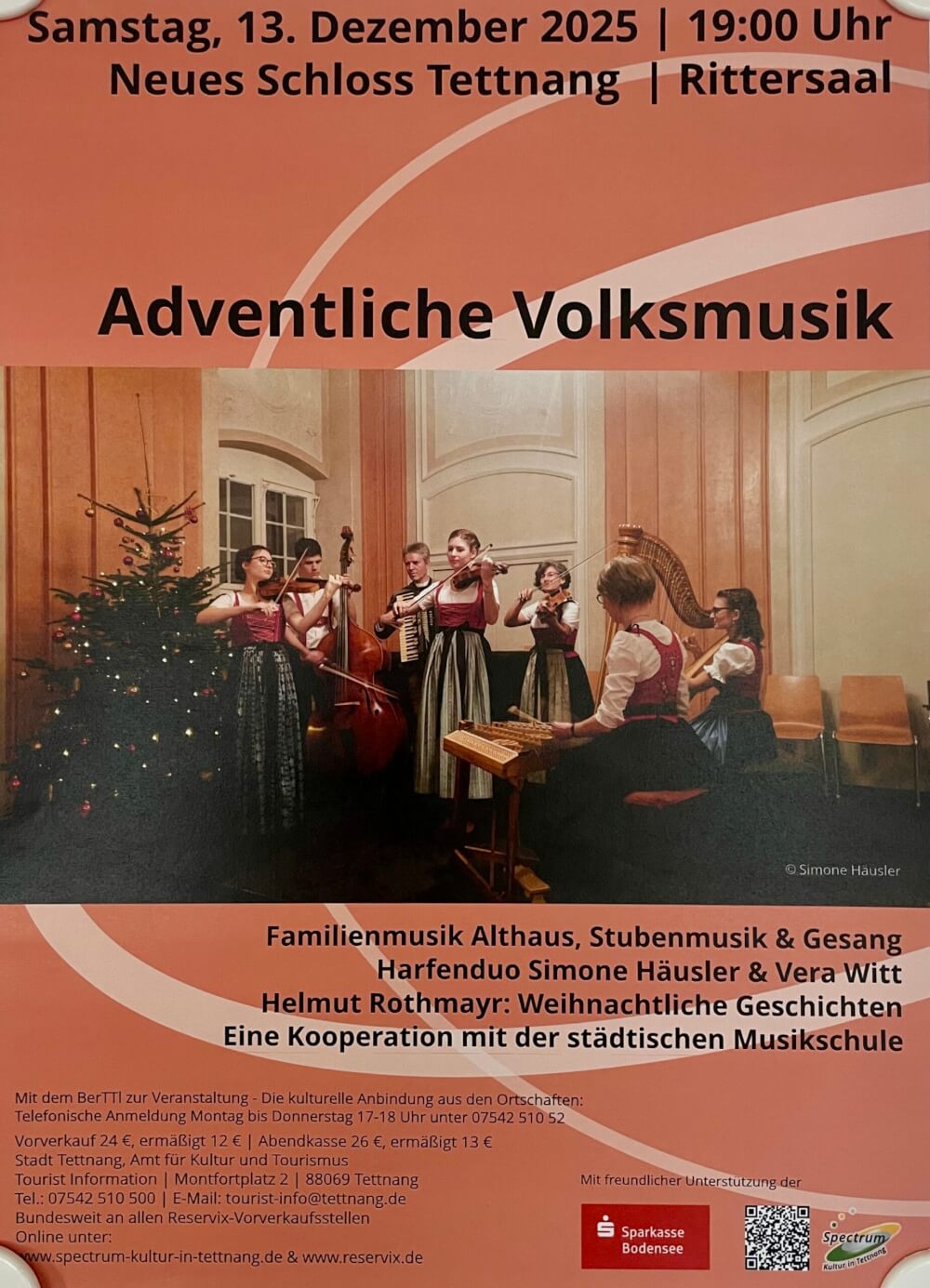 Adventliche Volksmusik @ Rittersaal des Neuen Schlosses Tettnang